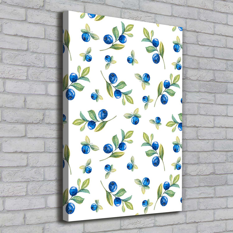 Blueberries - Wrapped Canvas Print