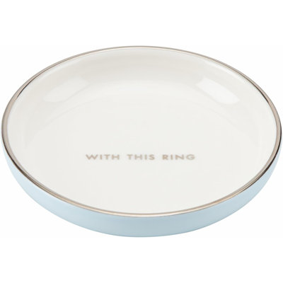 Kate Spade New York 854760 Take The Cake Ring Dish Jewelry Holder, White