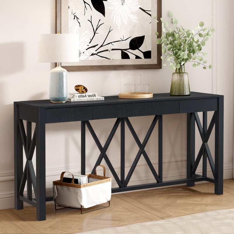 Huckins 60" Console Table, Black