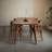 Brown Rectangular Solid Wood Dining Table-1006218108