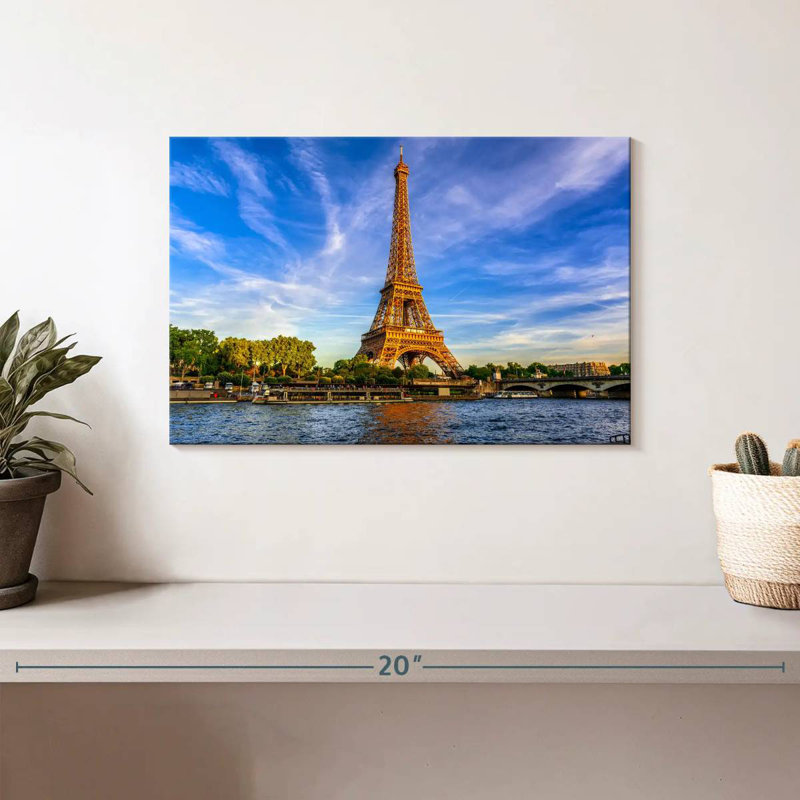 Hannes et la Tour Eiffel, H 8 po x l 12 po