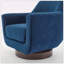 Fauteuil demi-tonneau pivotant de 30,90 po Mercersville-77118876