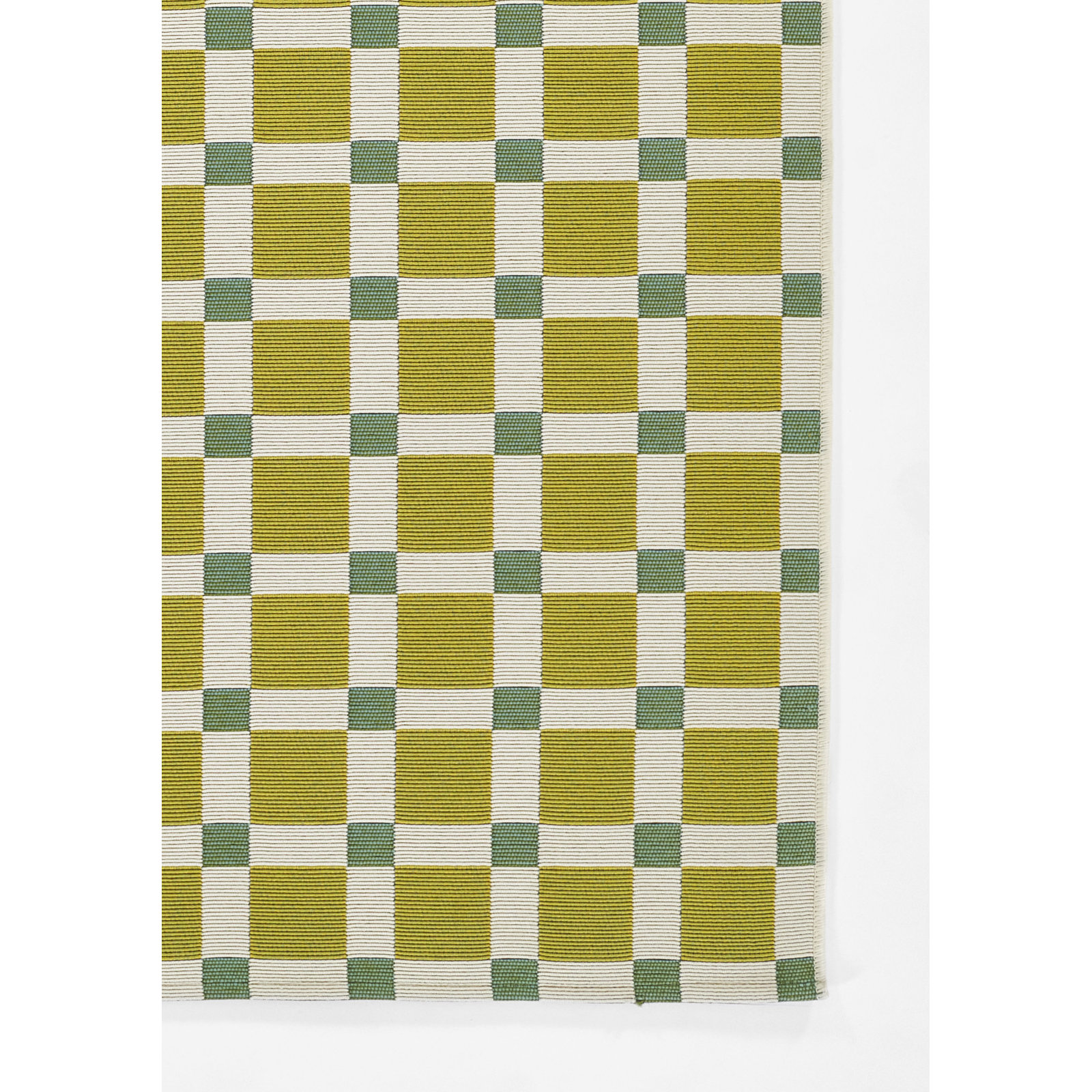Icon Geometric Indoor Outdoor Green Rug, Rectangle 3'7" x 5'7"