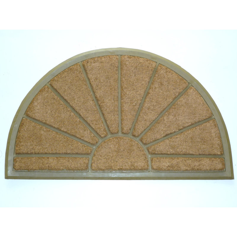 Stanton Drew Outdoor Doormat, Semi Circle 1'6'' x 2'6''