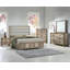 1pièce lit double tapissier contemporain avec tête de lit capitonnée Channel-882659612