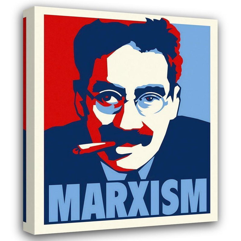 George George Hollywood, galerie de photos d'archives sur toile tendue sous le titre: Groucho marxism, H 44 po x l 36 po