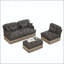 Canapé modulaire en chenille à imprimé léopard-125743054-125743059