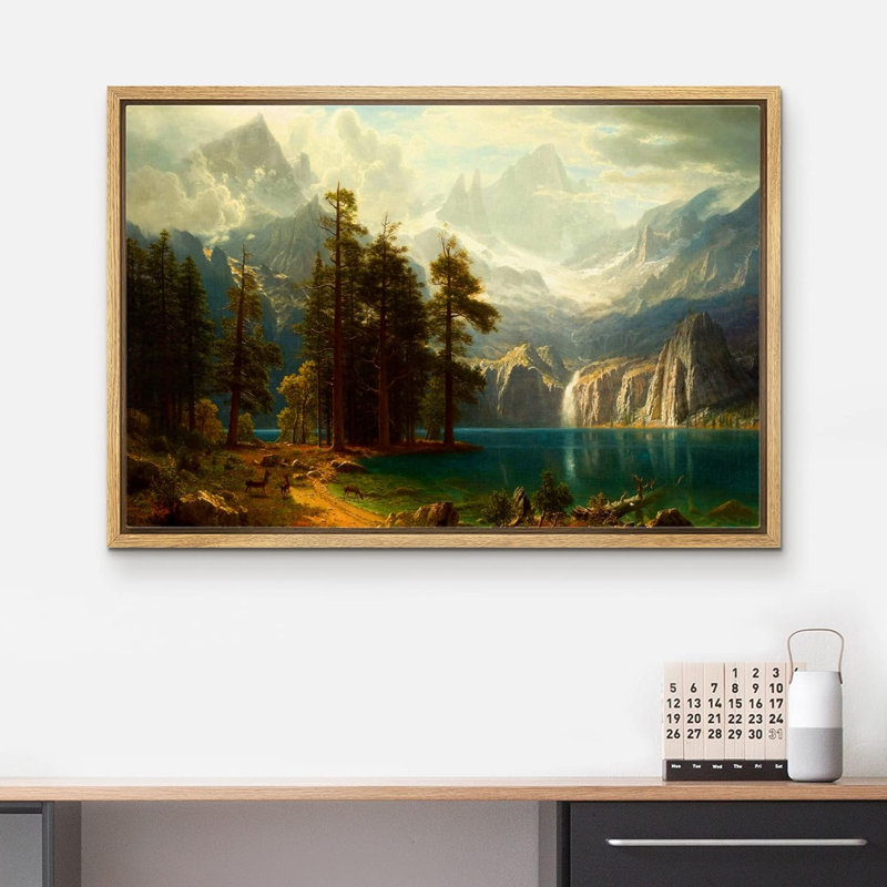 «Nature Landscape Sierra Nevada In California» par Albert Bierstadt sur toile par Albert Bierstadt, Cadre naturel