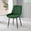 Tierra Modern Metal & Glass Round Dining Table Set with 4 Luxury Velvet Dining Chairs-1313256096