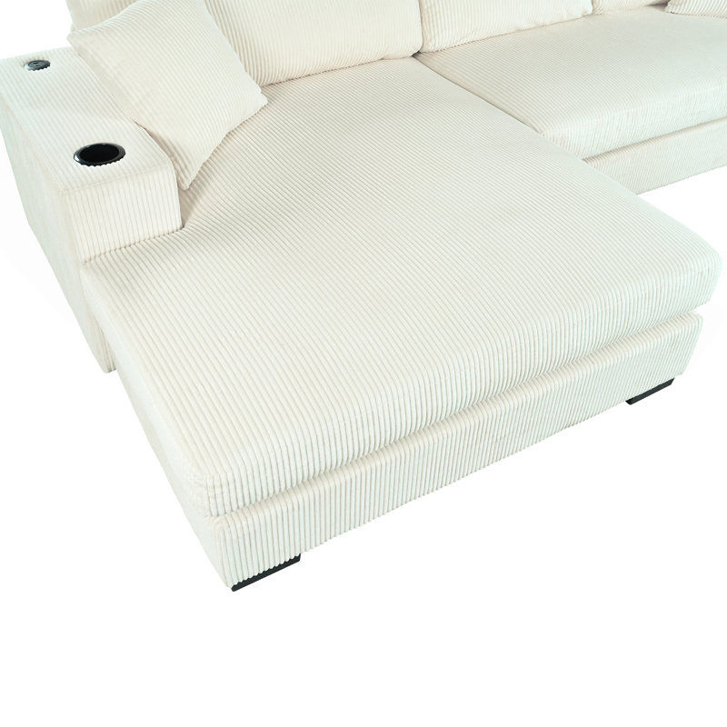 Mirod Large Sectional Sofa With Thick Cushions