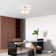 Flaire Linen Blend Semi Flush Mount