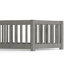 Lit simple au sol, grain de bois gris, porte et garde-corps, lit de repos indépendant, gris grain, porte réglable, pin de haute qualité-130481155