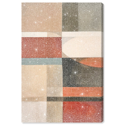 Pattern Pulse II Canvas Abstract Print by Oliver Gal, Black Frame, 10 x 15
