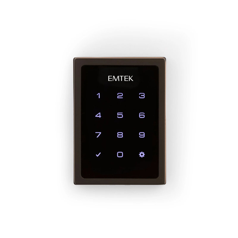 Emtek Electronic EMPowered Motorized Touchscreen Keypad Smart Lock Deadbolt - works w/ Yale Access, Oil Rubbed Bronze