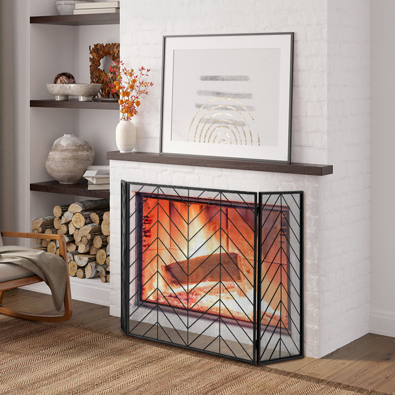Nazish Metal Fireplace Screen