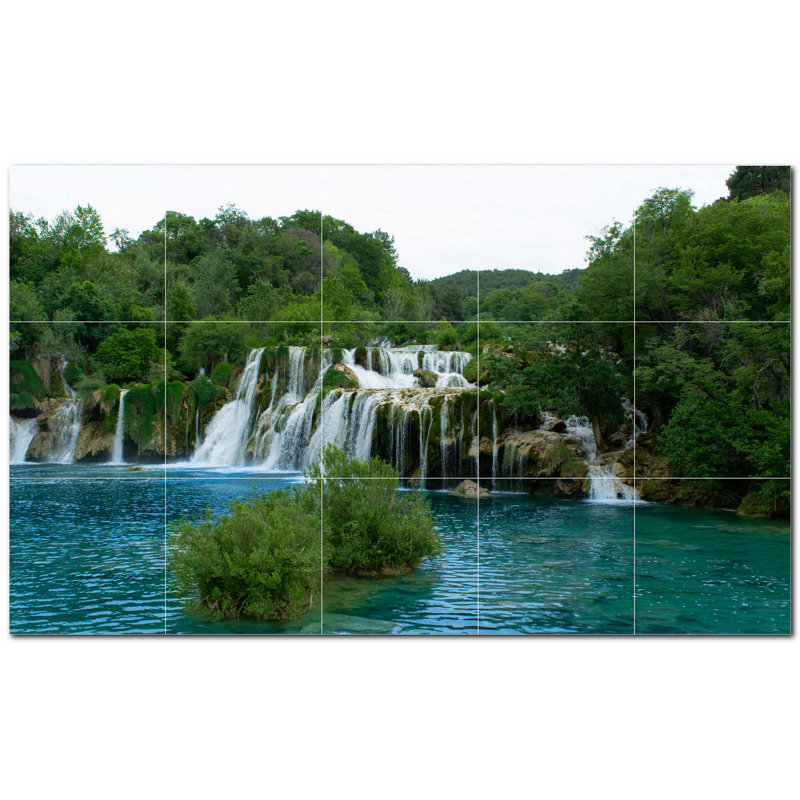 8'' x 8'' Satin Ceramic Decorative Mural