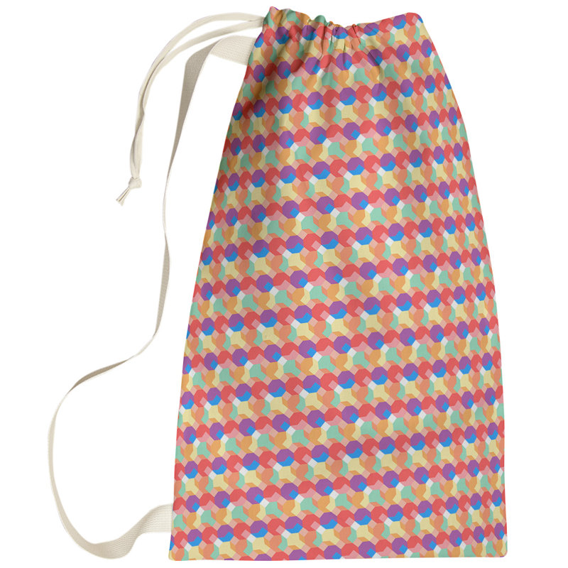 Kitterman Laundry Bag with Handles, Small ( 64" H x 20" W x 1.5" D), Orange