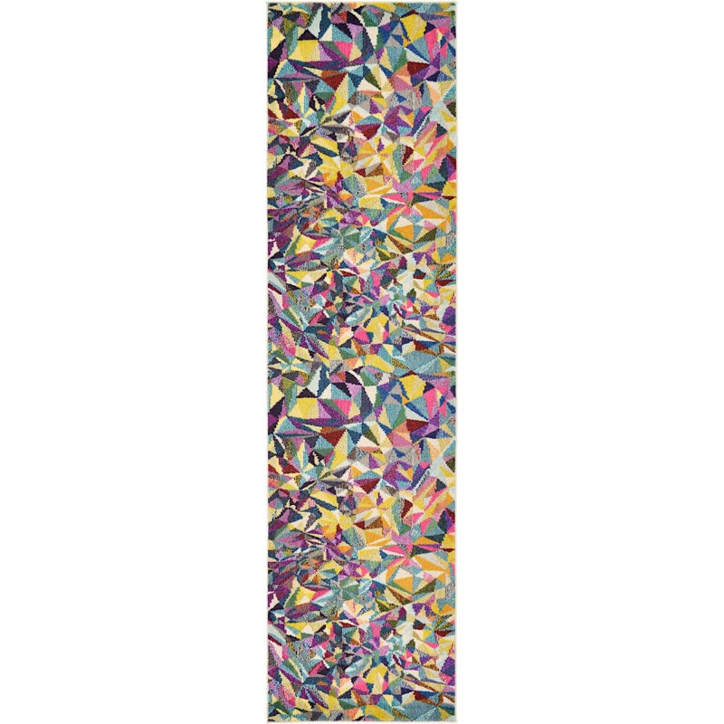 Abstract Indoor Rug, Runner 2'7" x 10'