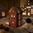 Gingerbread 6.7'' H Stoneware Tabletop Lantern