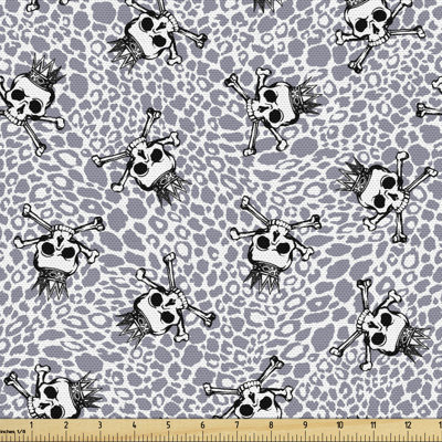 Gingras Skull Crossbones Fabric