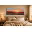Reproduction d'art sur toile tendue, "Modern Coastal Sunset"