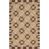 Geometric Area Rug in Brown/Beige