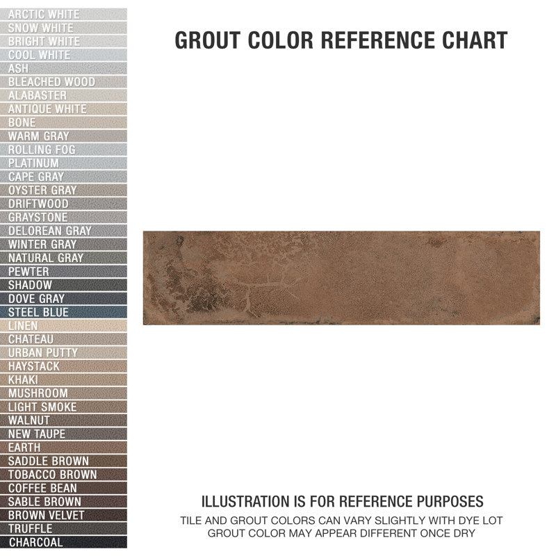 Luca 3" x 12" Ceramic Tile, Brown