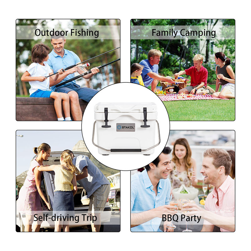 Boîte à glaçons pour camping 16 compartiments, Blanc