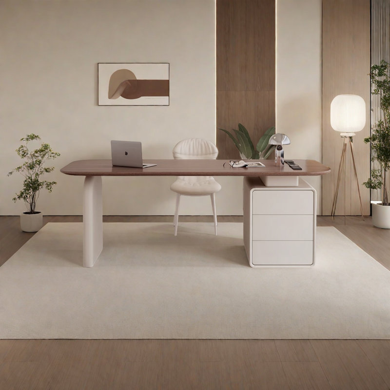 Bureau de luxe minimaliste, H 29,53 po x l 78,74 po x P 47,24 po