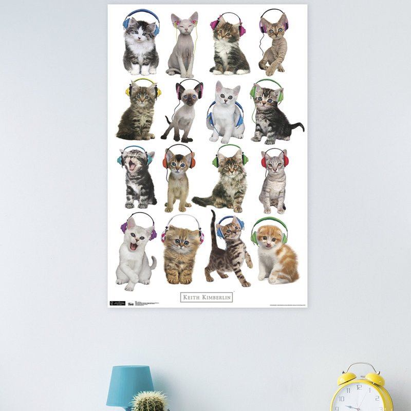 Chat-impression sur papier casque