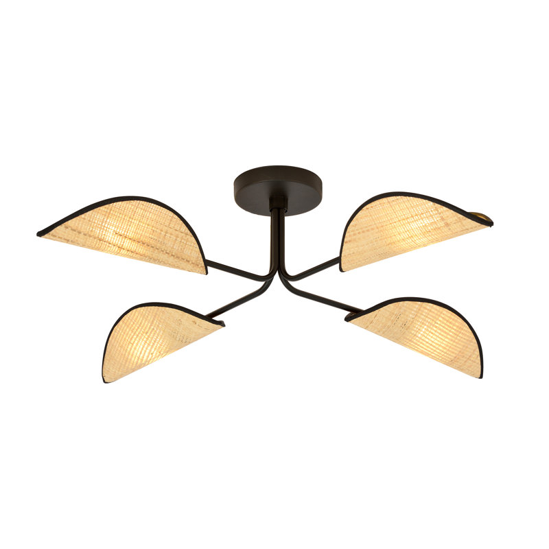 Joliette 4 - Light Sputnik Chandelier, Brown