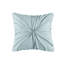 Courtepointe très grand / très grand et très grand coussin en tissu gaufré - Motif botanique chic et chic remplissant un lit lavable bleu jaune blanc-128603778