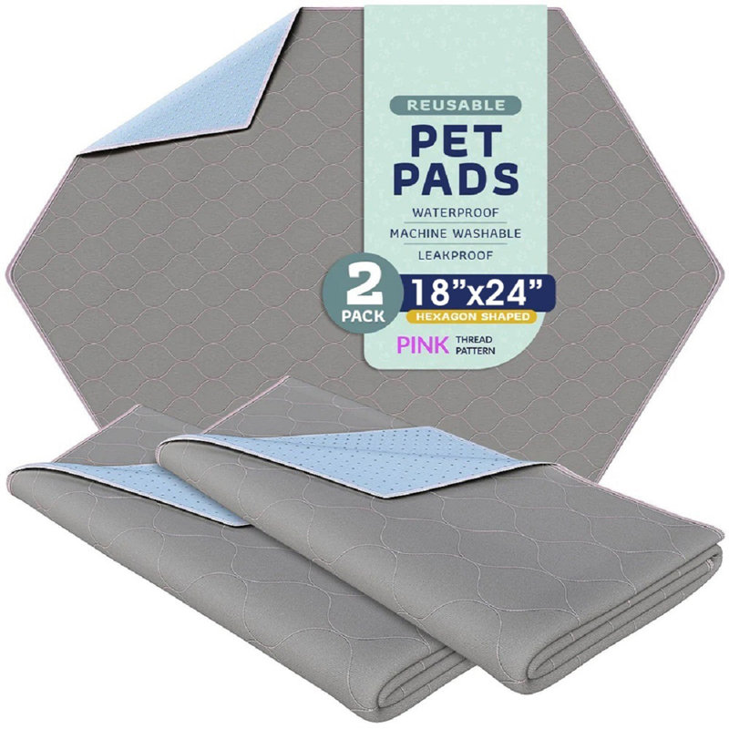 Surmatelas réutilisable Elenie Katziela, L 24 po x P 18 po x H 1 po, Rose