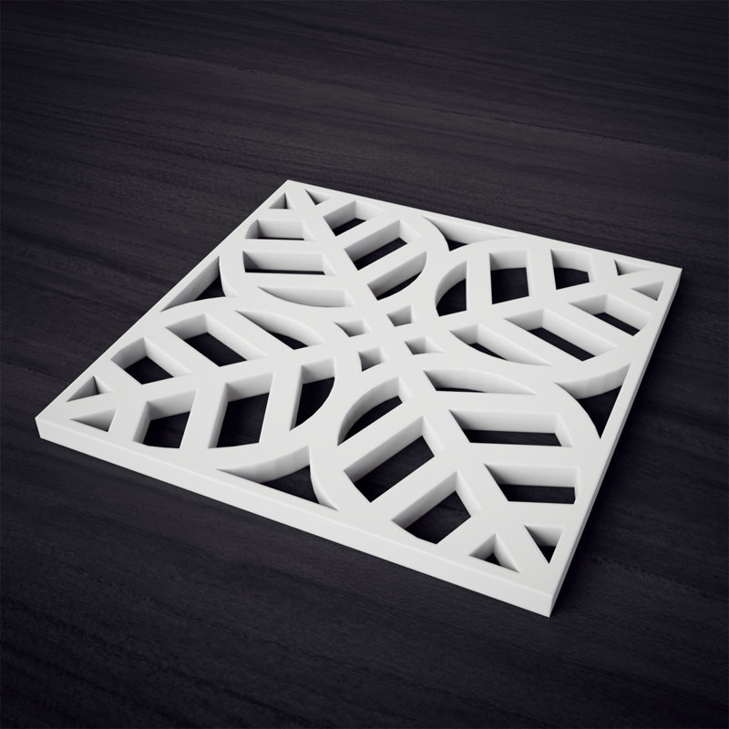 Panneaux muraux décoratifs Garland, H 7,375 po x l 7,375 po x P 0,375 po