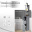 Armoire de rangement pour salle de bain de 54 po de hauteur, tour à linge autoportante avec tablette à 2 niveaux et tiroirs, organisateur de plancher étroit, gris