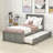 Twin Size Platform Bed with Trundle-70181684