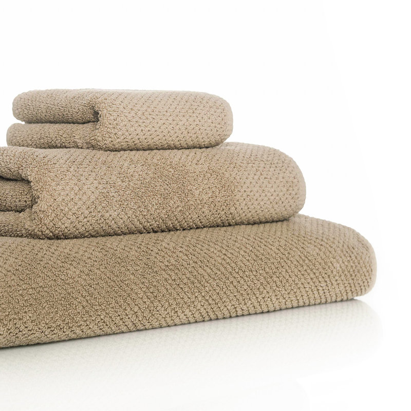 Bee Waffle Waffle Towel, 12" W x 20" L, Stone, Fingertip Towel 1-Pack