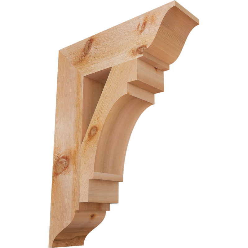 Support Merced, H 30 po x l 5,5 po x P 22 po, Cèdre rouge de l'Ouest (brut)