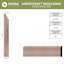 Moulure de teinture pour bois massif WM618-96930408