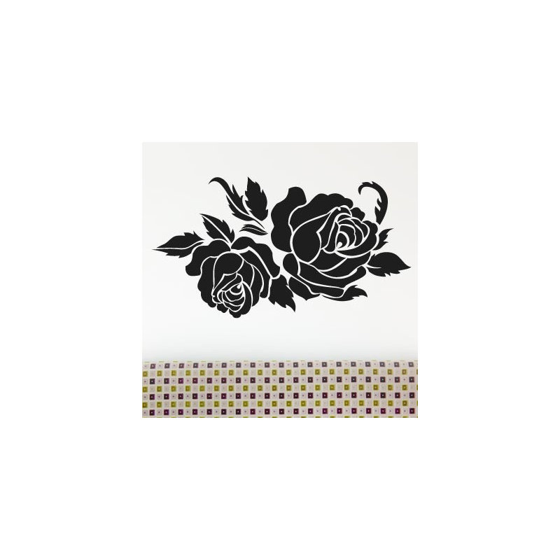 Plants & Flowers Wall Decal, Medium, Black