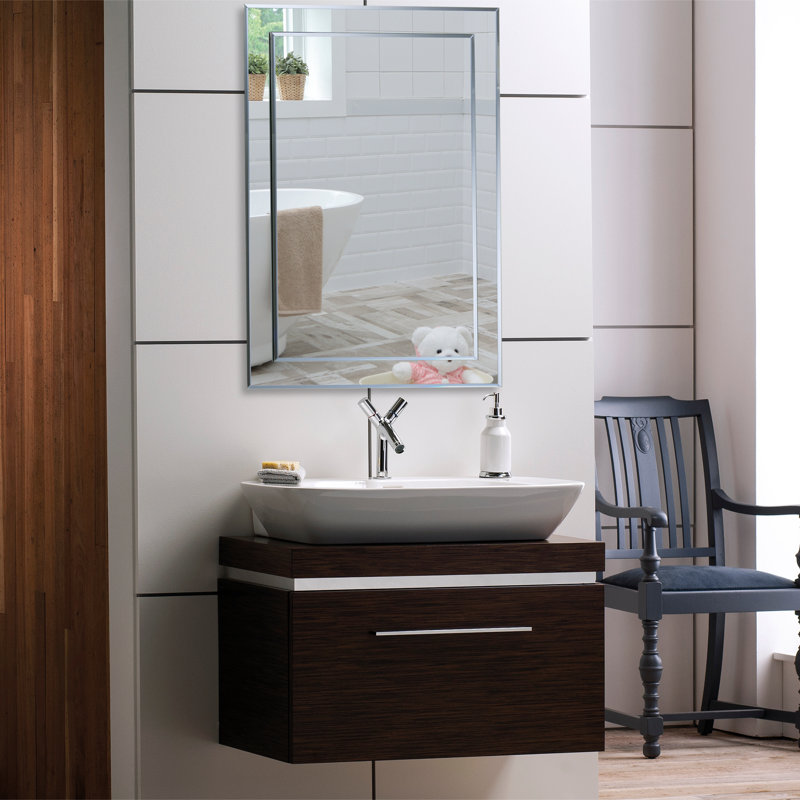 Seeger Flat Wall Mirror, 70cm x 50cm