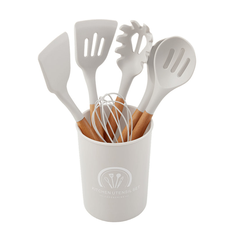 Living And Home Utensil Set, Beige White