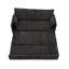 Canapé-lit 59,5 pouces, canapé-lit en tissu chenille, rangement latéral et chaise d'appoint de base à ports de charge USB / C