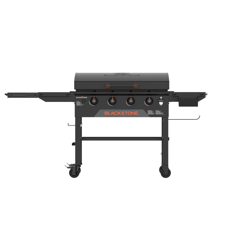 Blackstone 4-Burner 36" Omnivore Griddle with Hood and Extendable Side Shelves