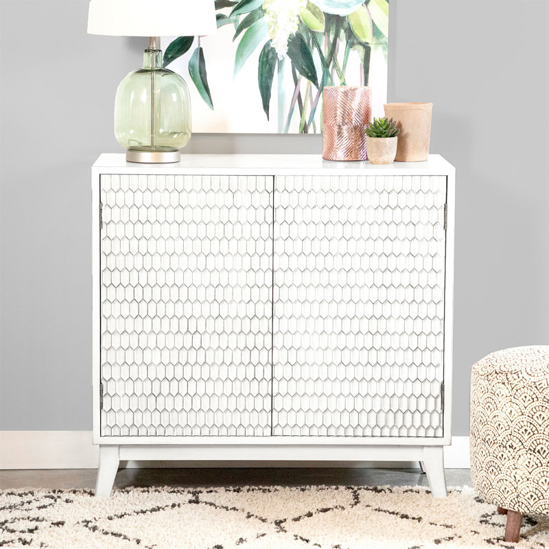 Carillon White 2-Door Accent Cabinet