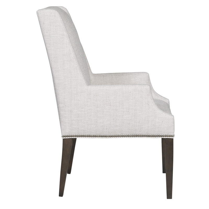 Everhart Dining Arm Chair, Havana, Crypton Instant Parchment