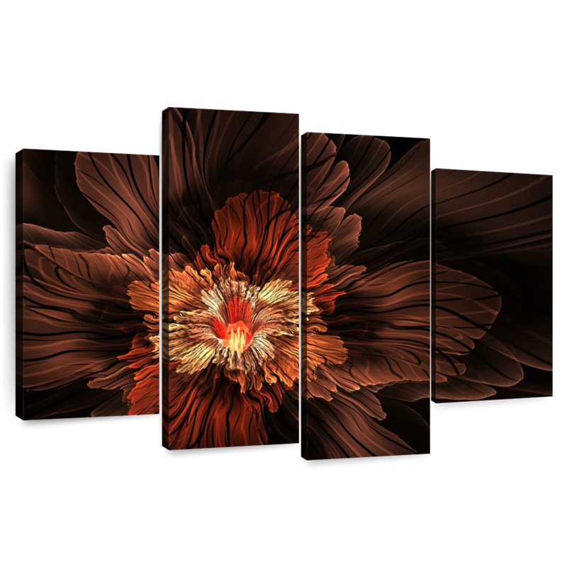 Avery fleur abstraite, H 27 po x l 43 po