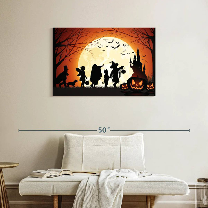 Un tour ou un traitement d'Halloween, H 24 po x l 36 po