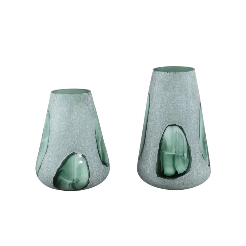 Joann Glass Table Vase, 31cm H x 21cm W x 21cm D