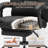 600lbs Big And Tall Pu Leather Executive Office Chair, Reclining Backrest Up To 155°, Spring Cushion Seat, Lumbar Support & Adjustable Armrests For Office Or Conference Room-1191625996